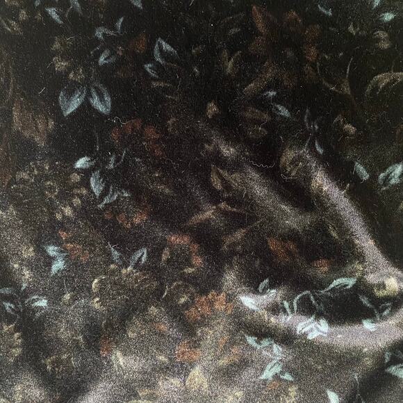 Vintage Y2K All That Jazz Black Floral Velvet Maxi Pencil Dress Sz M 90s Grunge - Picture 10 of 11